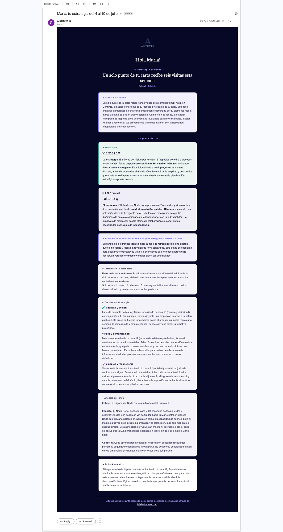 Página 1 del informe de ejemplo