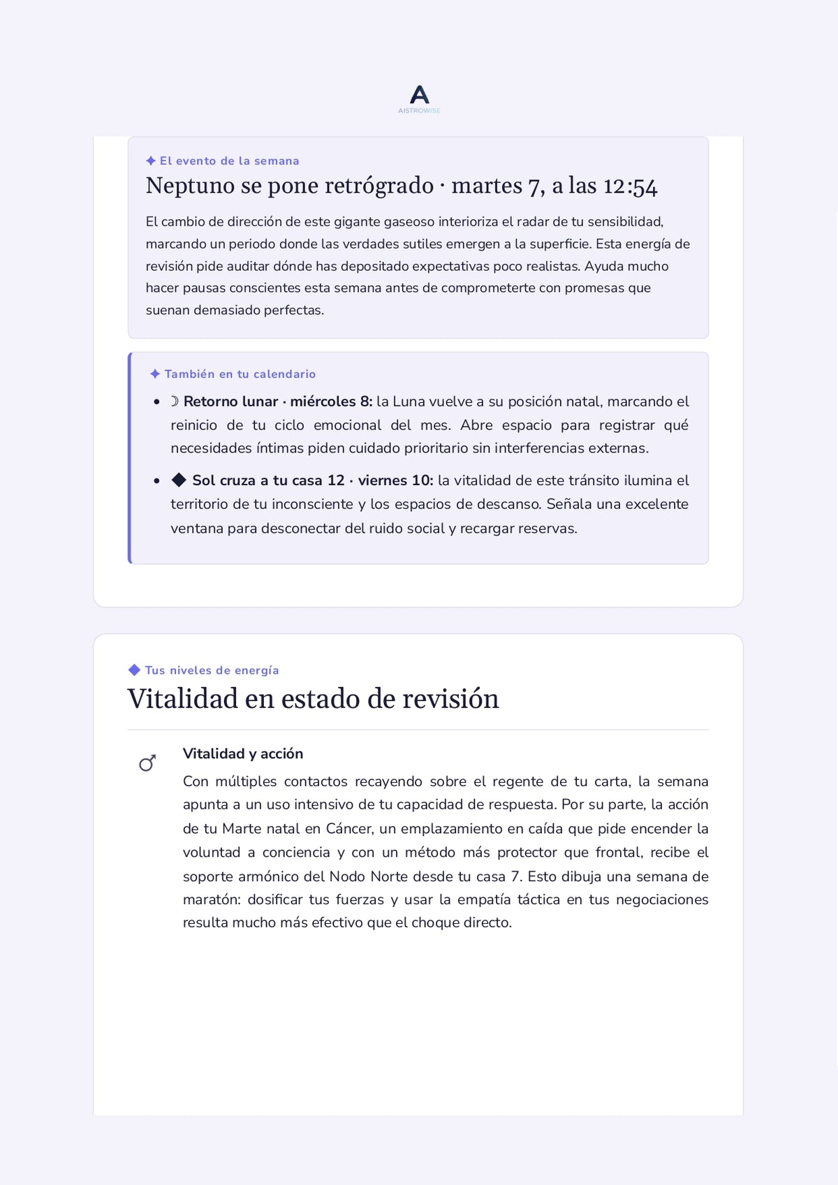 Página 3 del informe de ejemplo