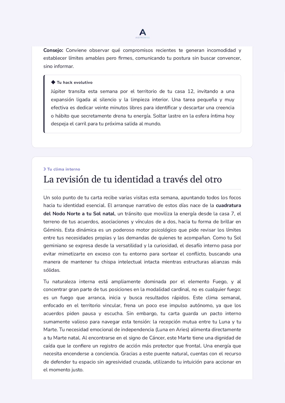 Página 5 del informe de ejemplo