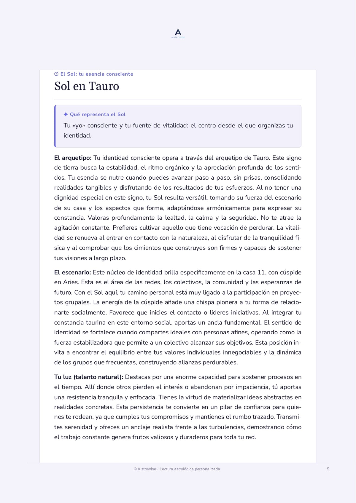 Página 5 del informe de ejemplo