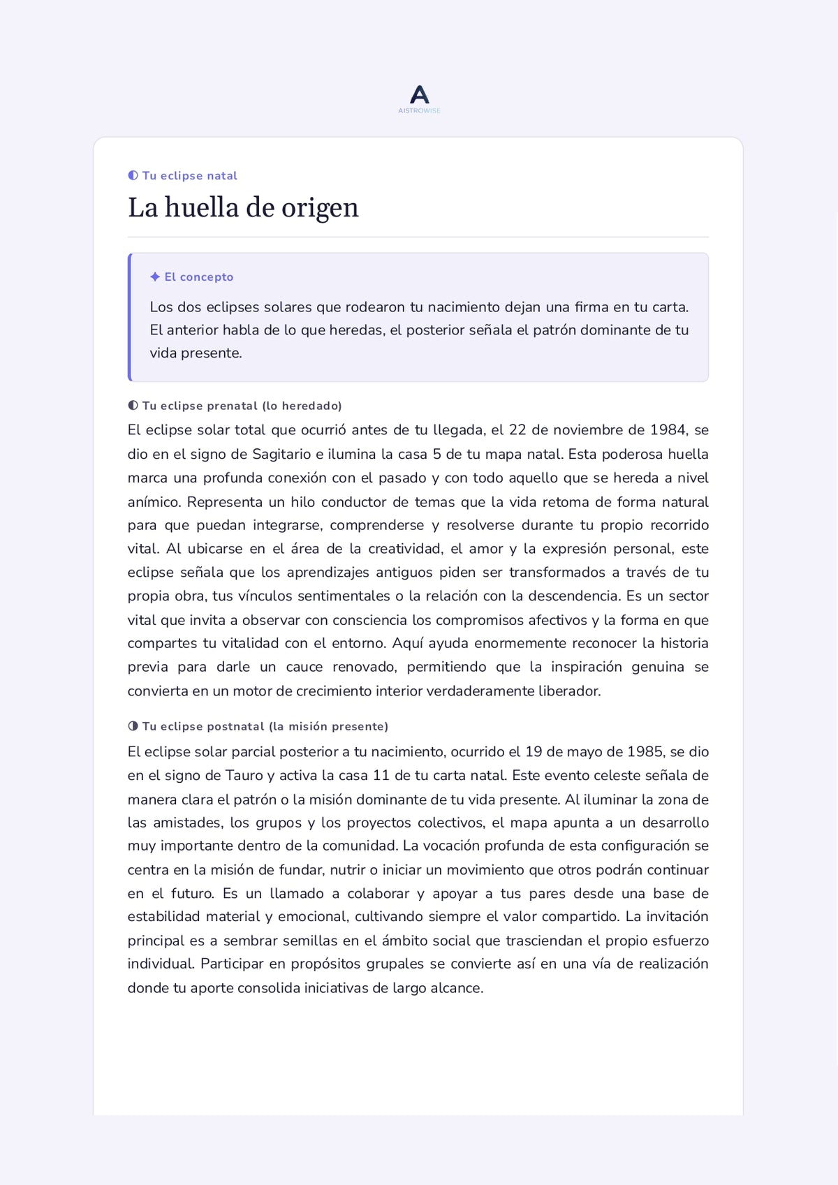 Página 3 del informe de ejemplo