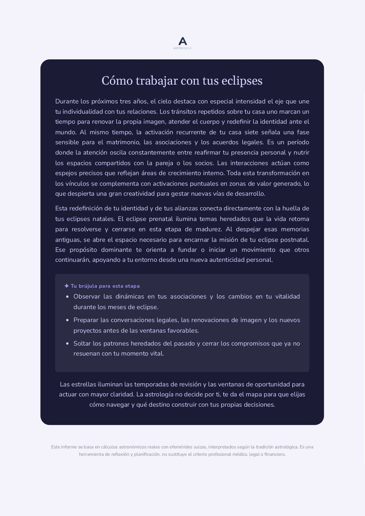 Página 17 del informe de ejemplo