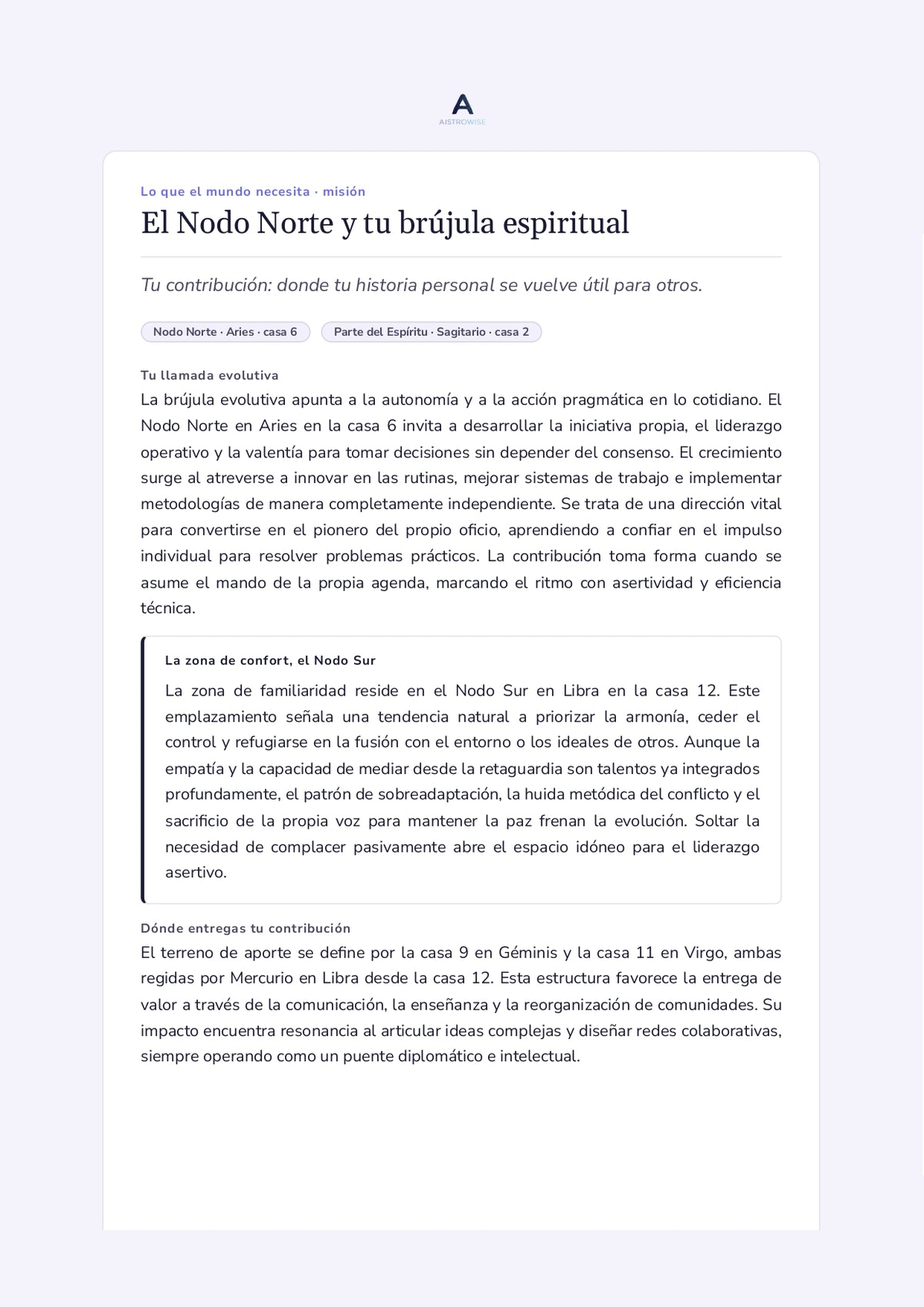 Página 8 del informe de ejemplo