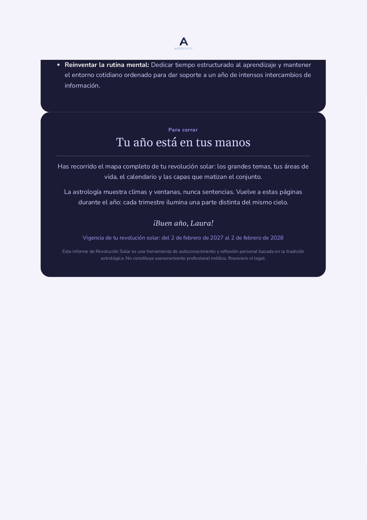 Página 16 del informe de ejemplo
