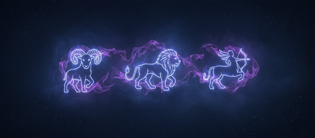 Explora la energía de Aries, Leo y Sagitario en la astrología