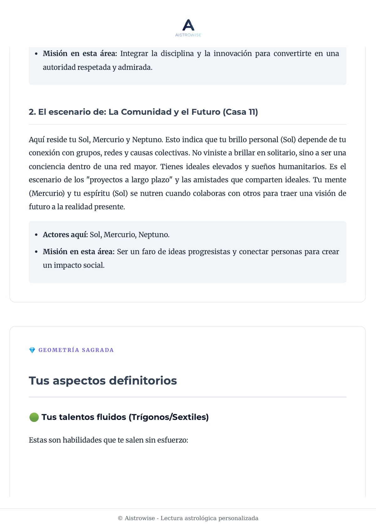 Página 15 del informe de ejemplo