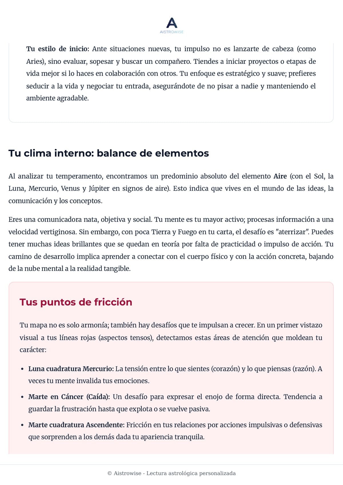 Página 8 del informe de ejemplo
