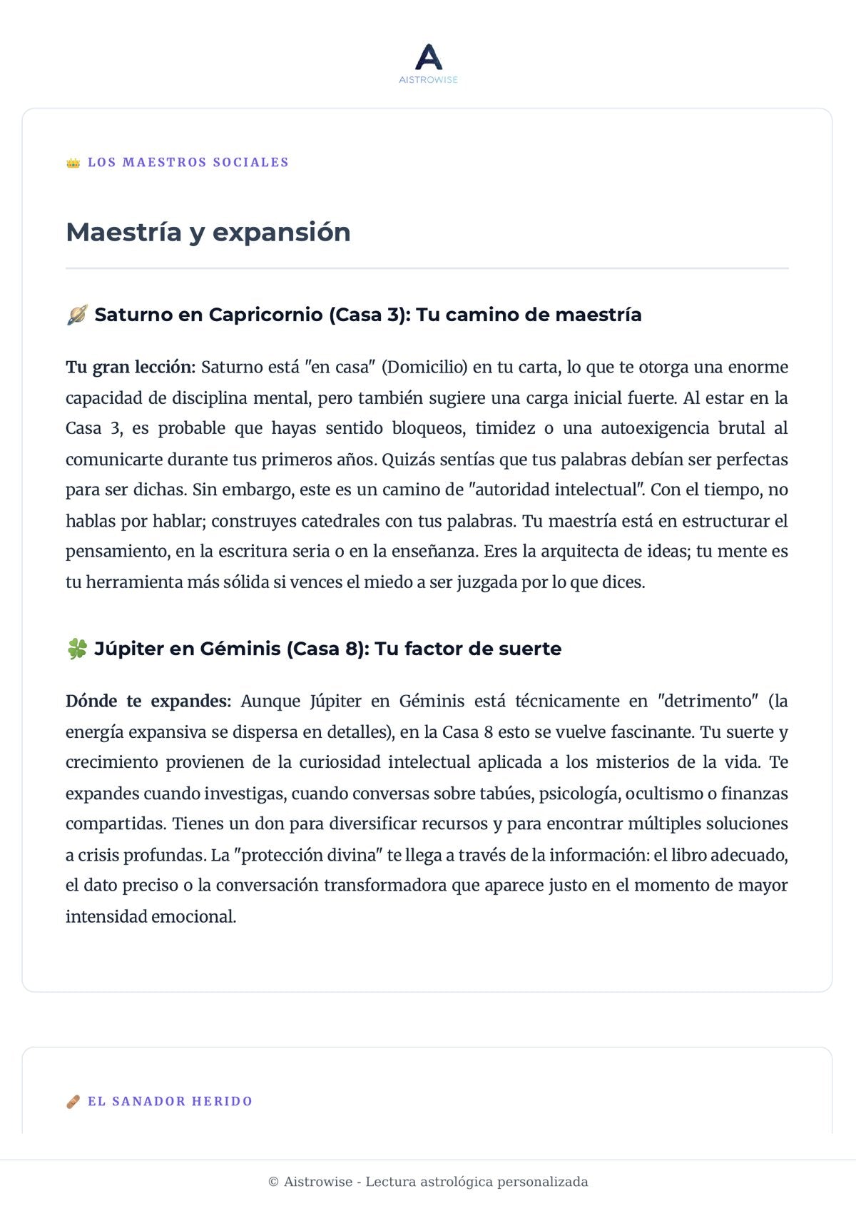 Página 19 del informe de ejemplo