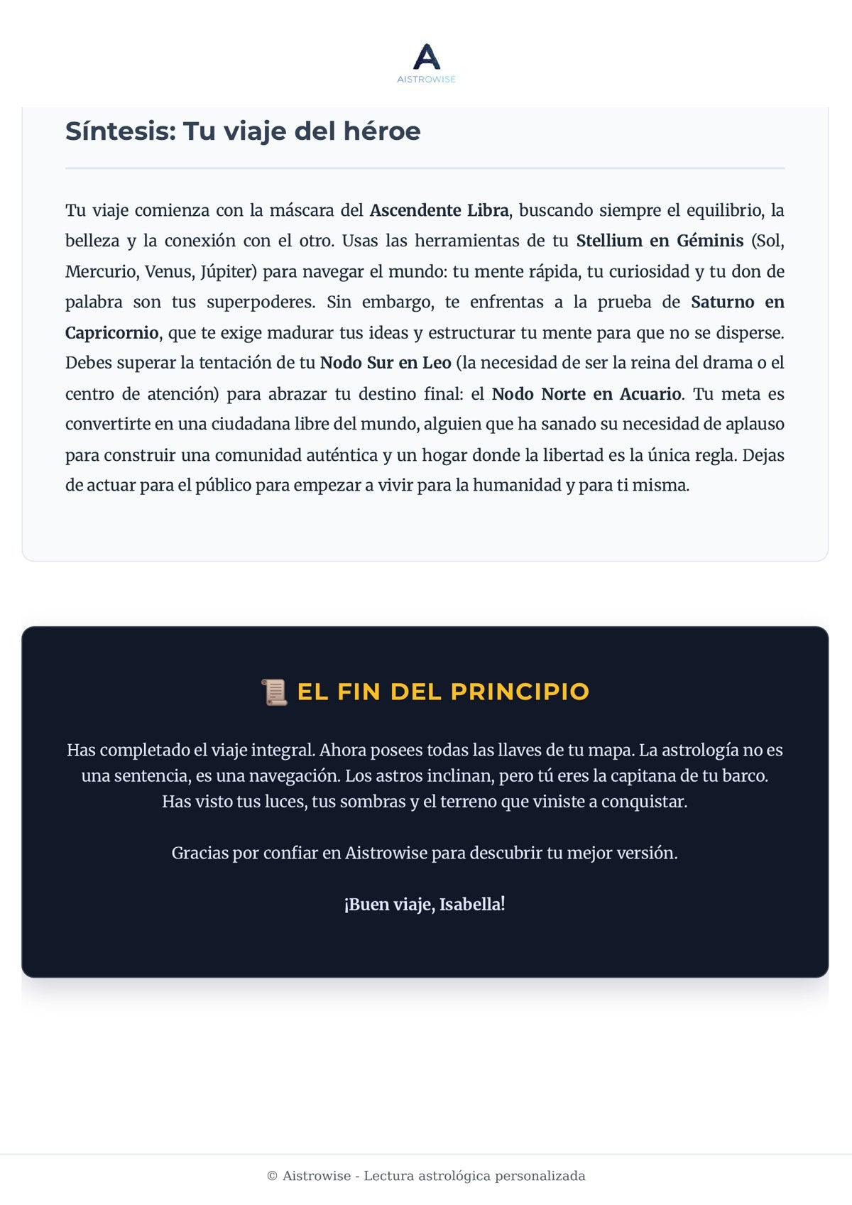 Página 23 del informe de ejemplo
