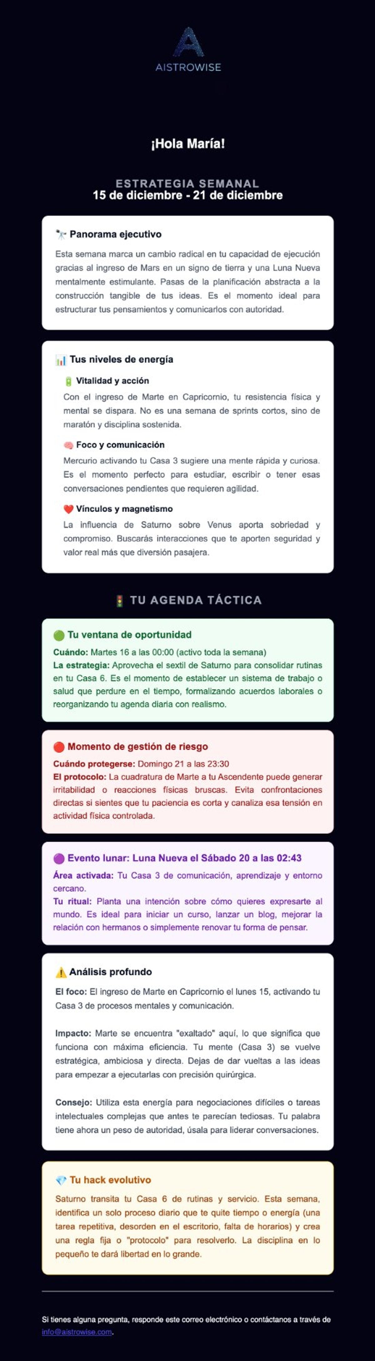 Página 1 del informe de ejemplo