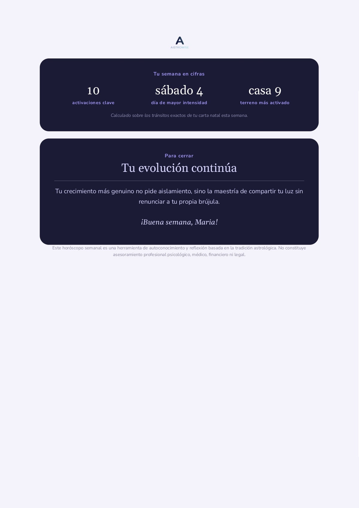 Página 8 del informe de ejemplo