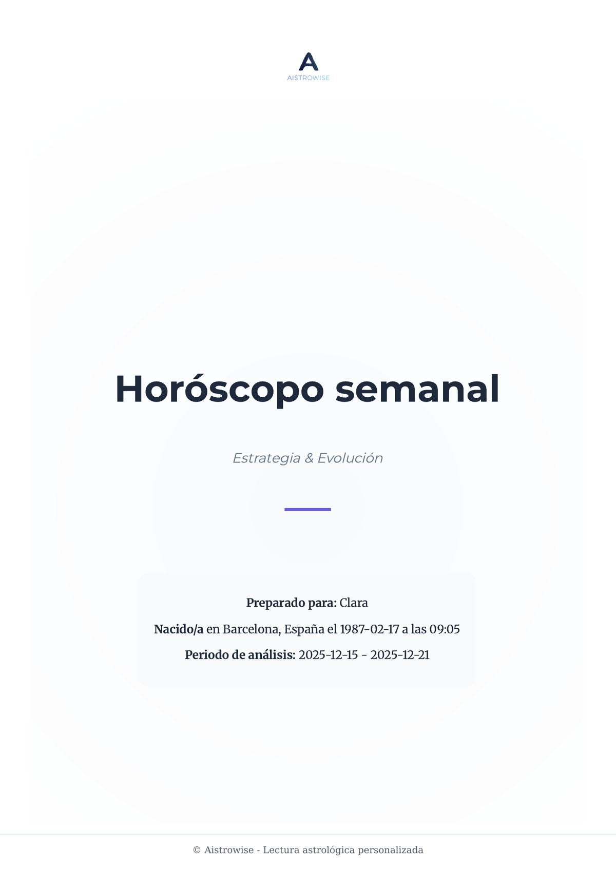 Página 1 del informe de ejemplo
