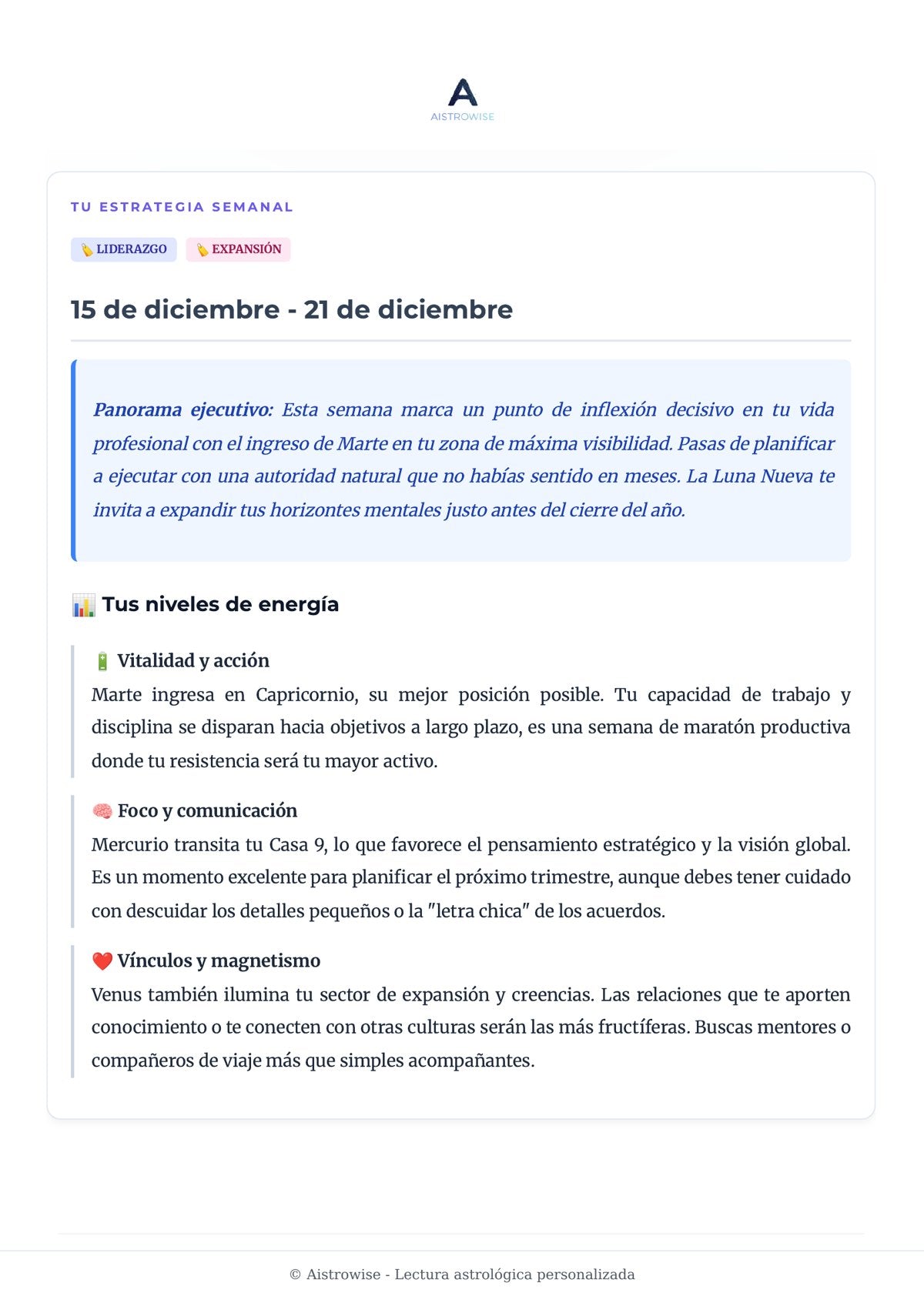 Página 2 del informe de ejemplo