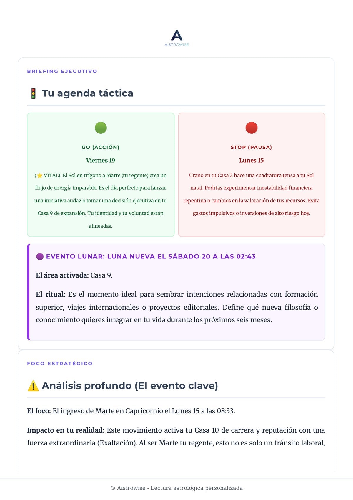 Página 3 del informe de ejemplo