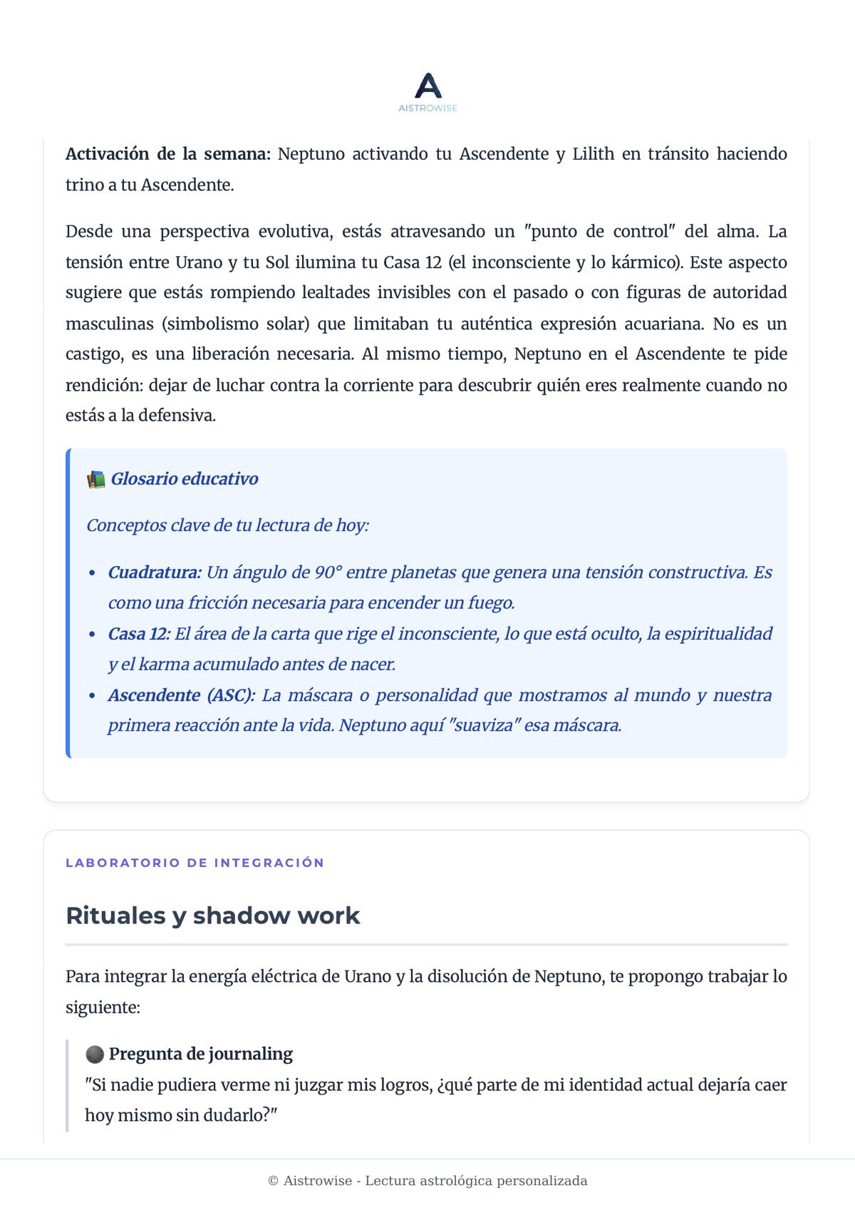 Página 6 del informe de ejemplo