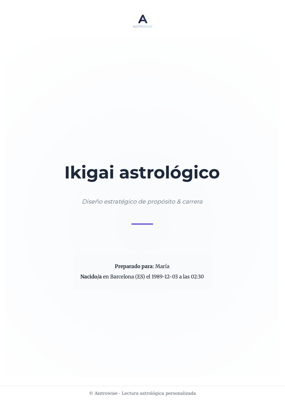 Página 1 del informe de ejemplo