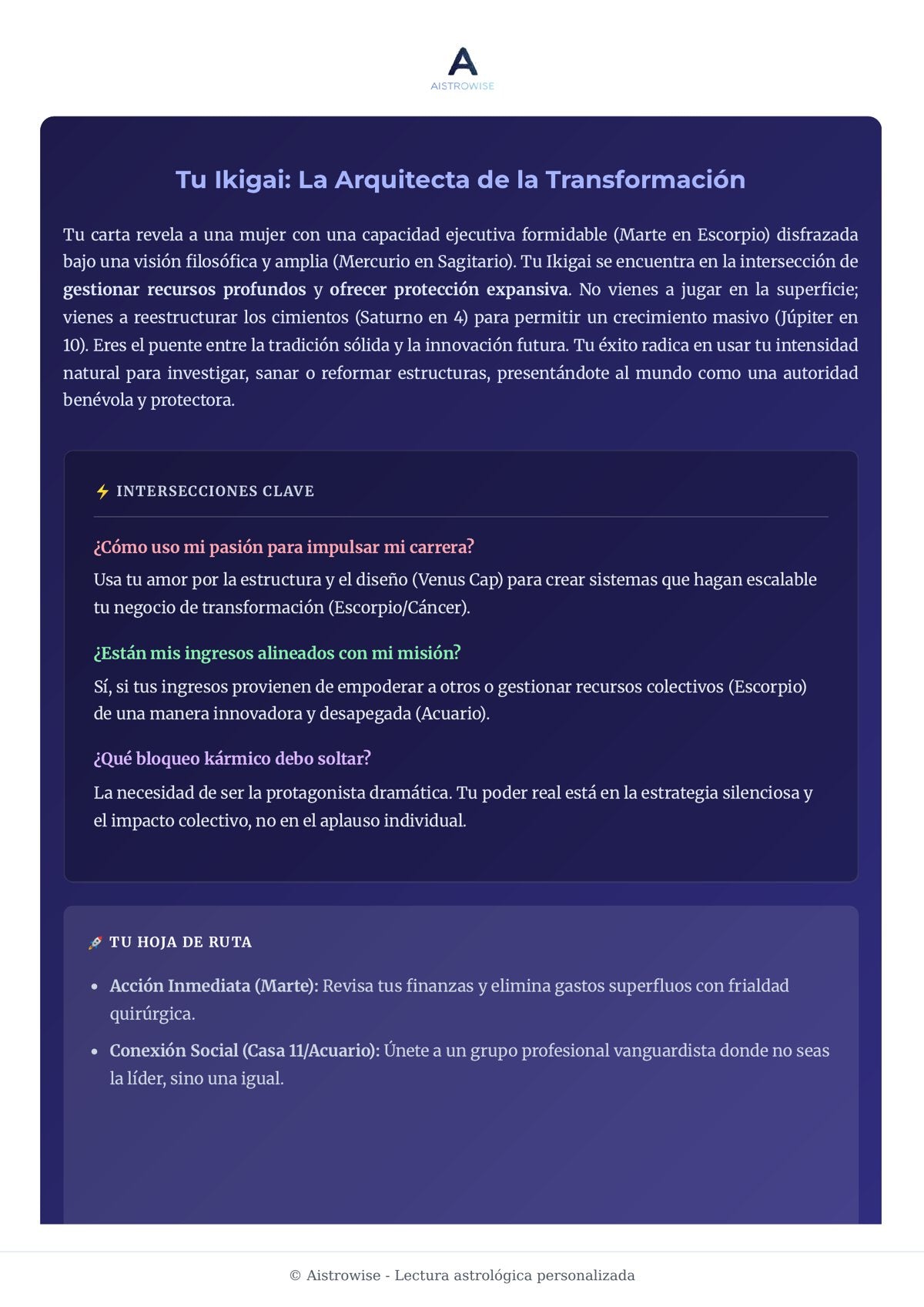 Página 8 del informe de ejemplo