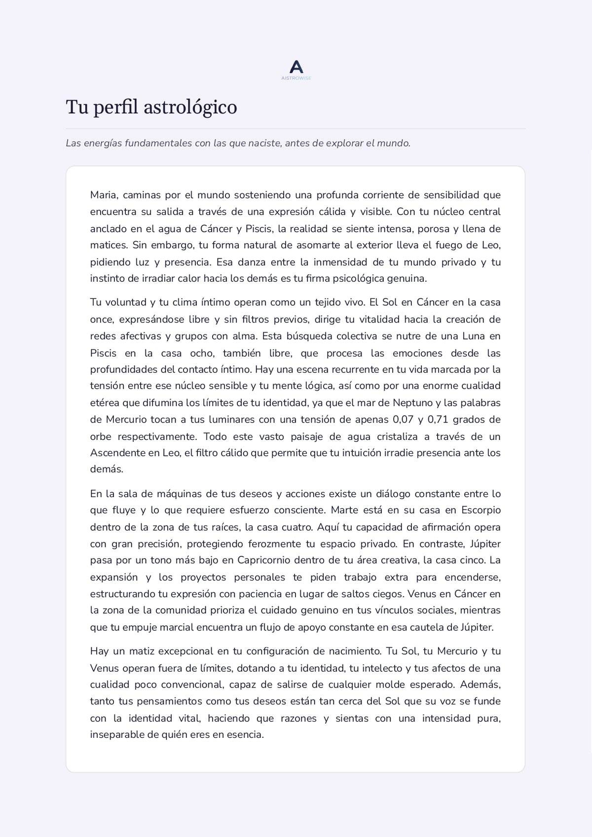 Página 2 del informe de ejemplo