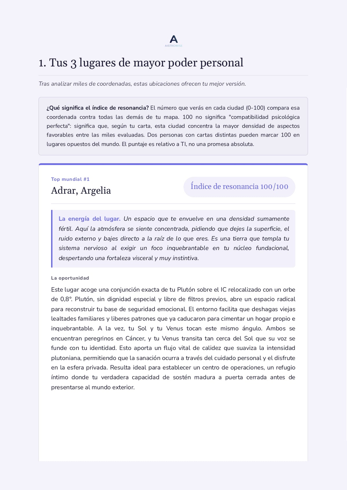 Página 8 del informe de ejemplo
