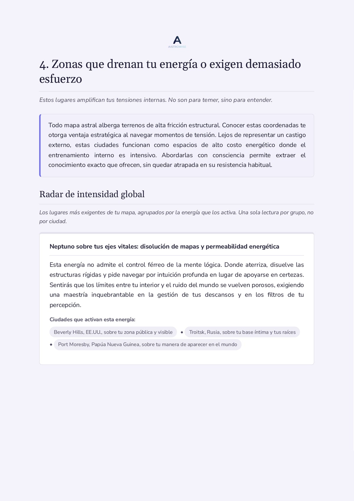 Página 19 del informe de ejemplo