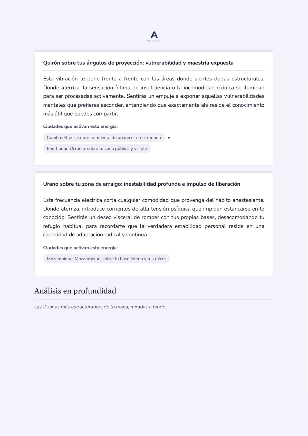 Página 20 del informe de ejemplo