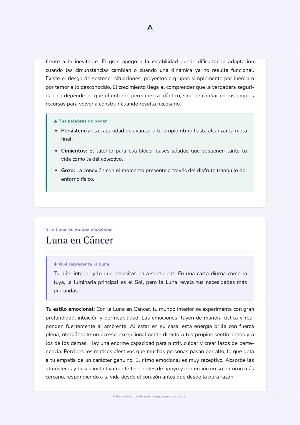 Página 6 del informe de ejemplo