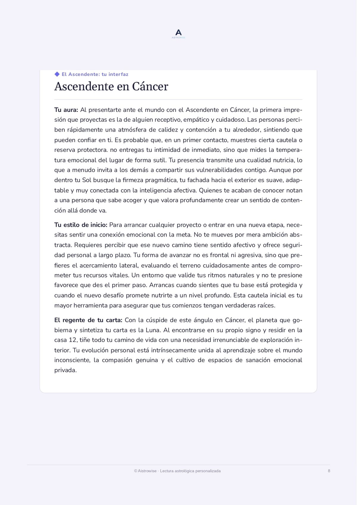 Página 8 del informe de ejemplo
