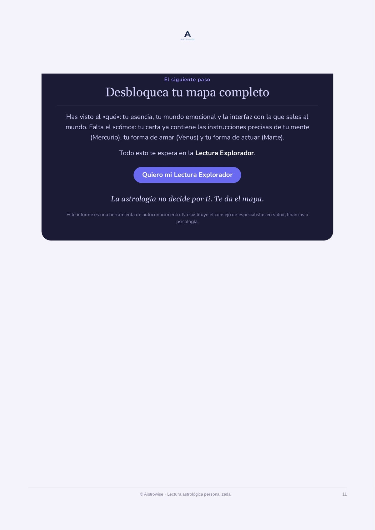 Página 11 del informe de ejemplo