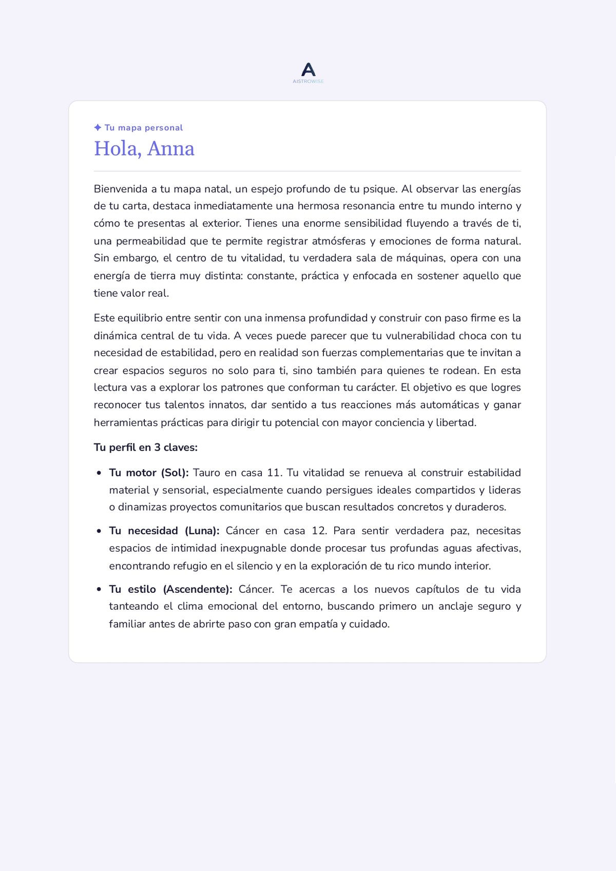 Página 4 del informe de ejemplo