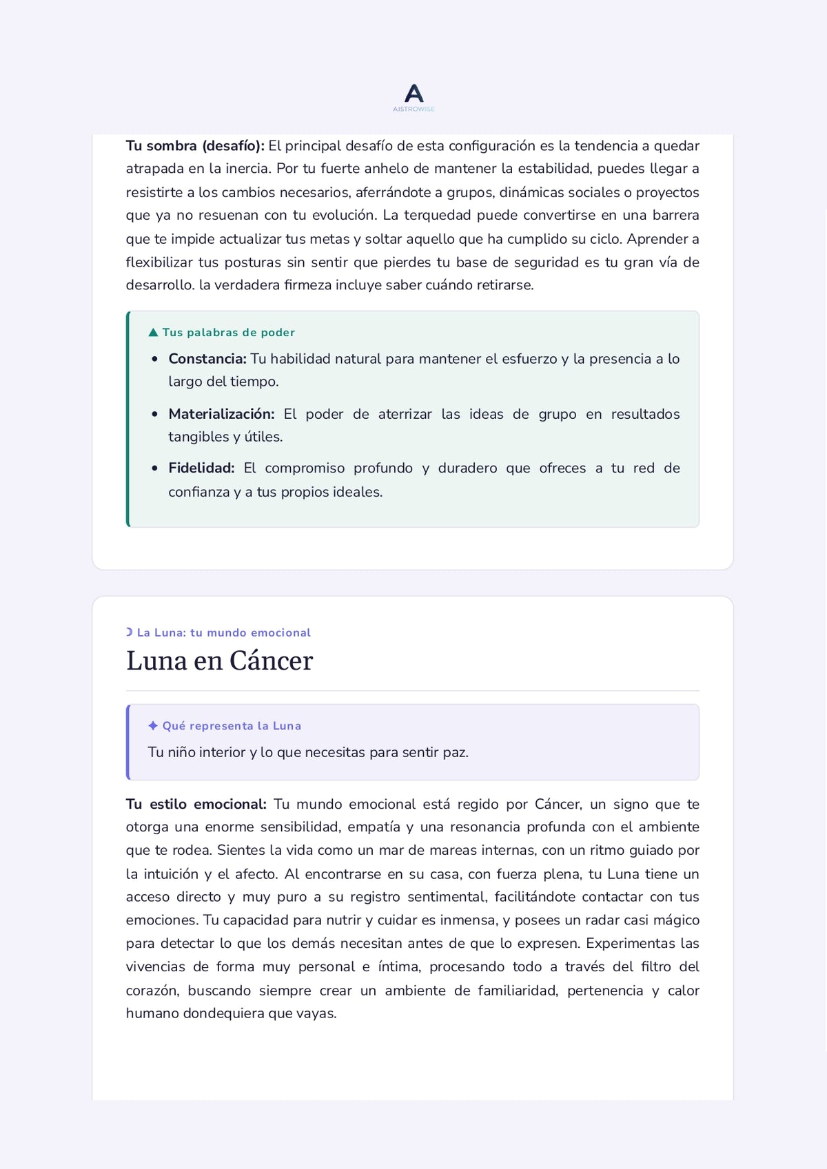 Página 6 del informe de ejemplo