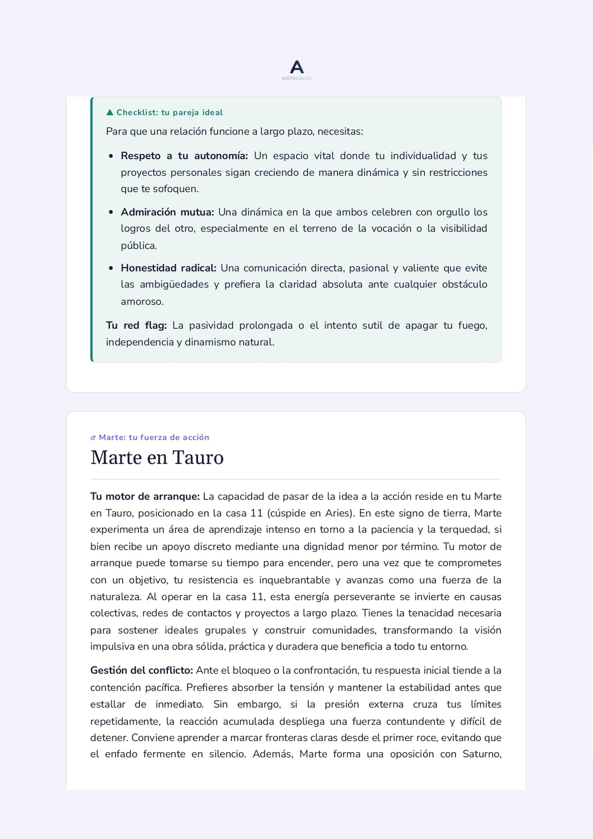 Página 13 del informe de ejemplo