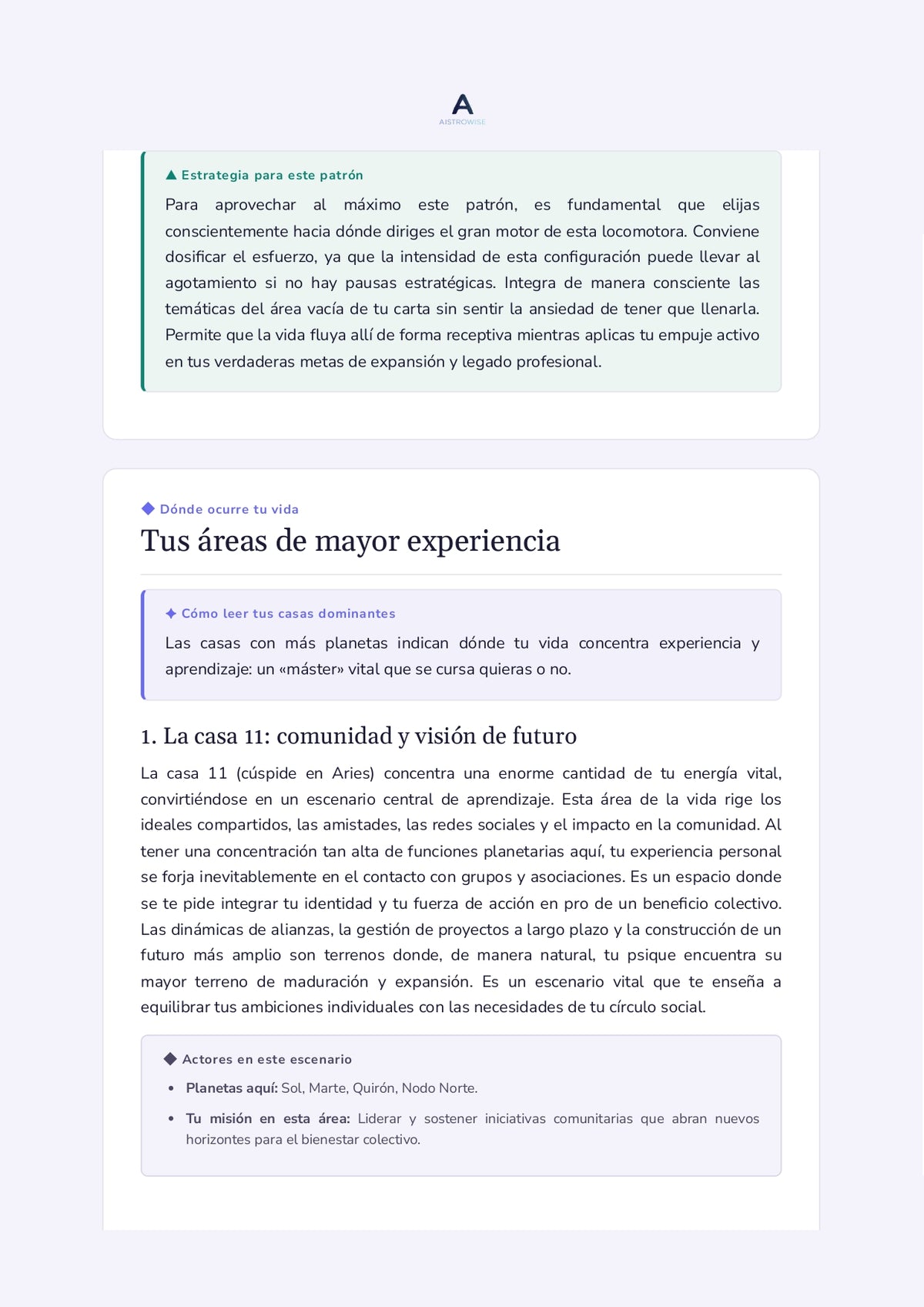Página 15 del informe de ejemplo