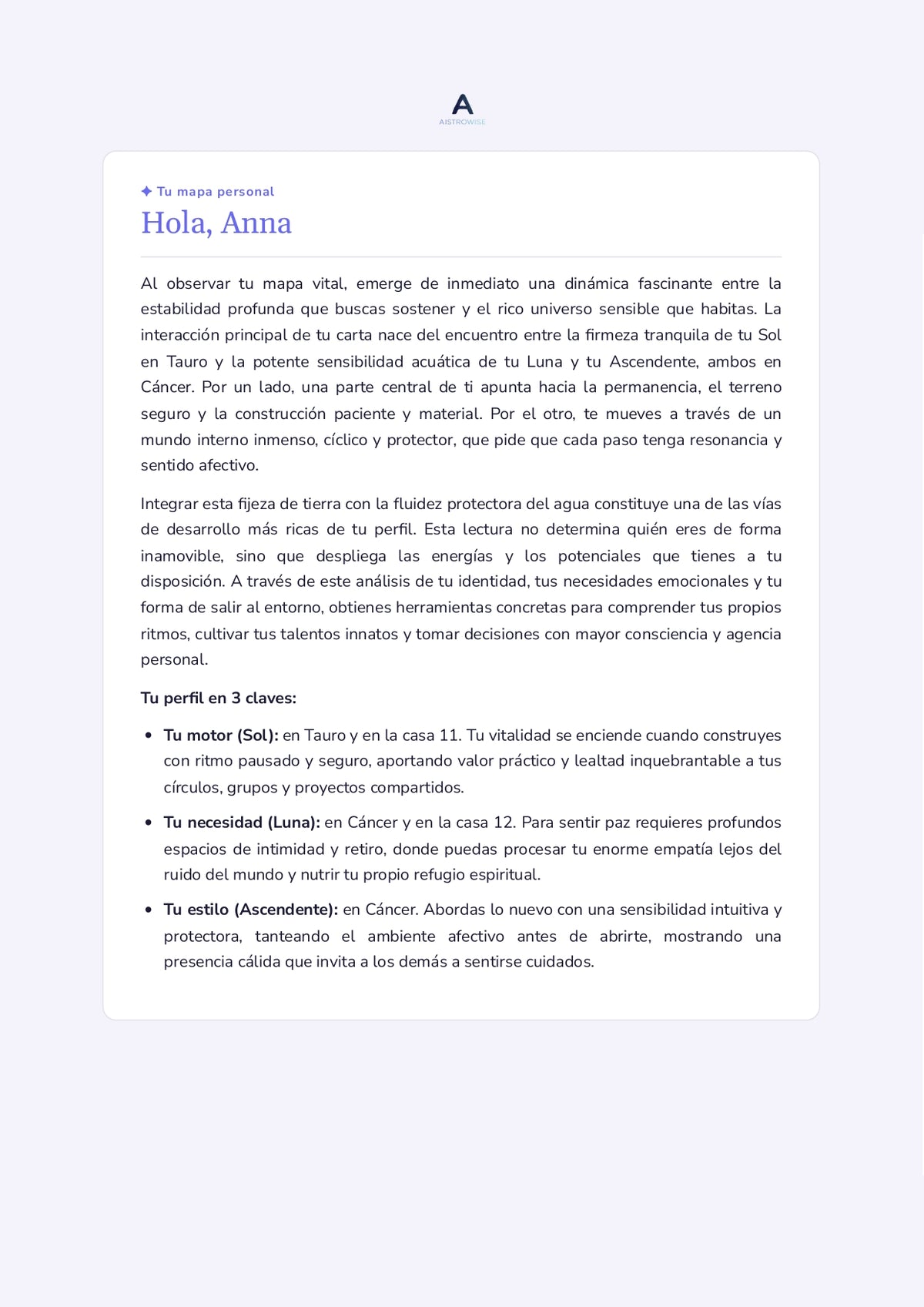 Página 4 del informe de ejemplo