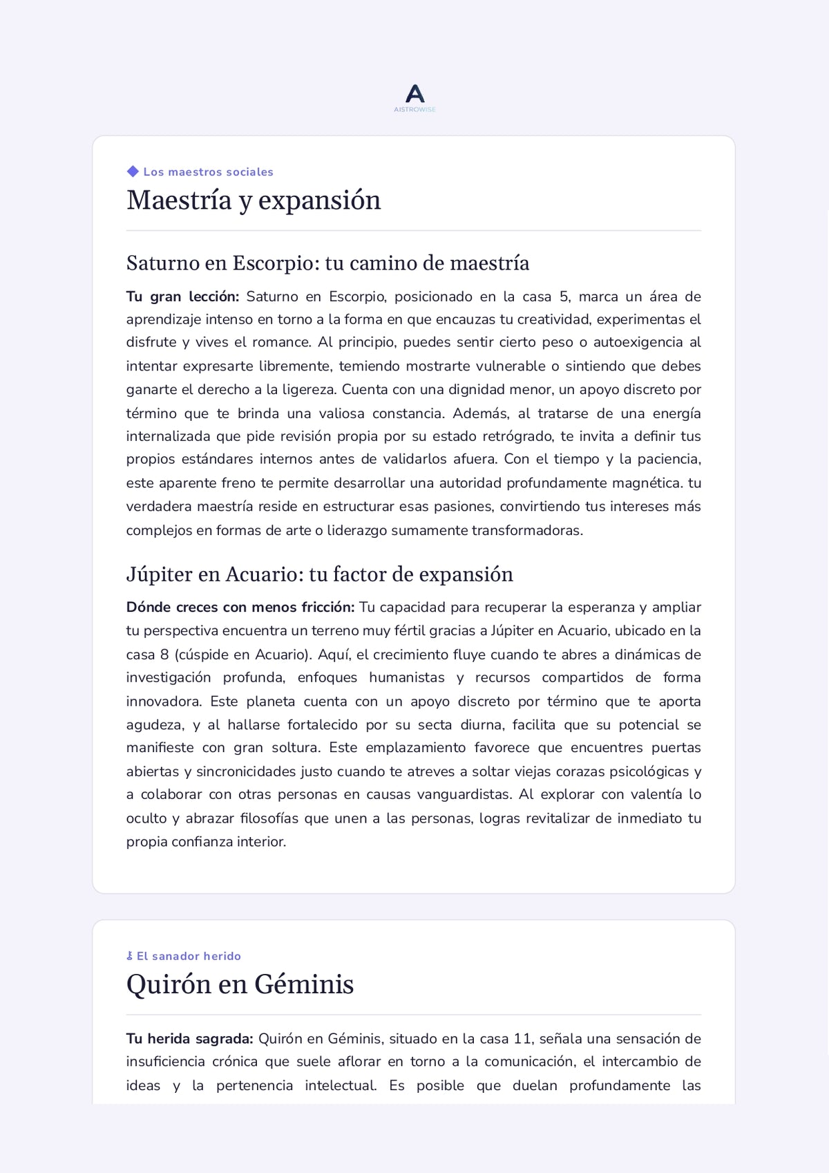 Página 19 del informe de ejemplo