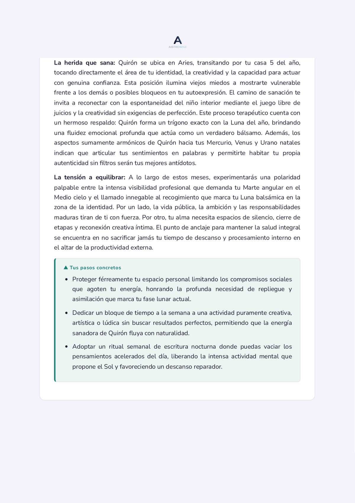 Página 8 del informe de ejemplo