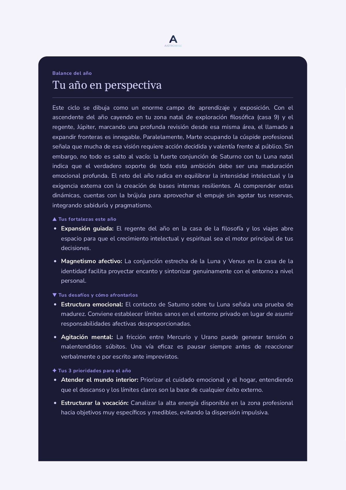 Página 15 del informe de ejemplo