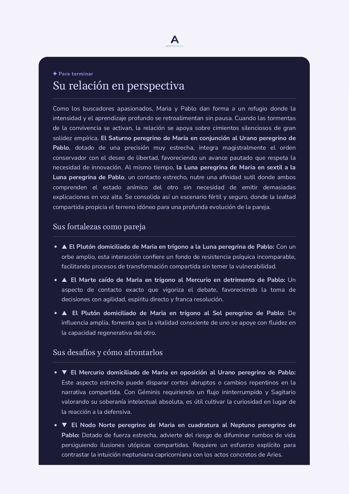 Página 13 del informe de ejemplo