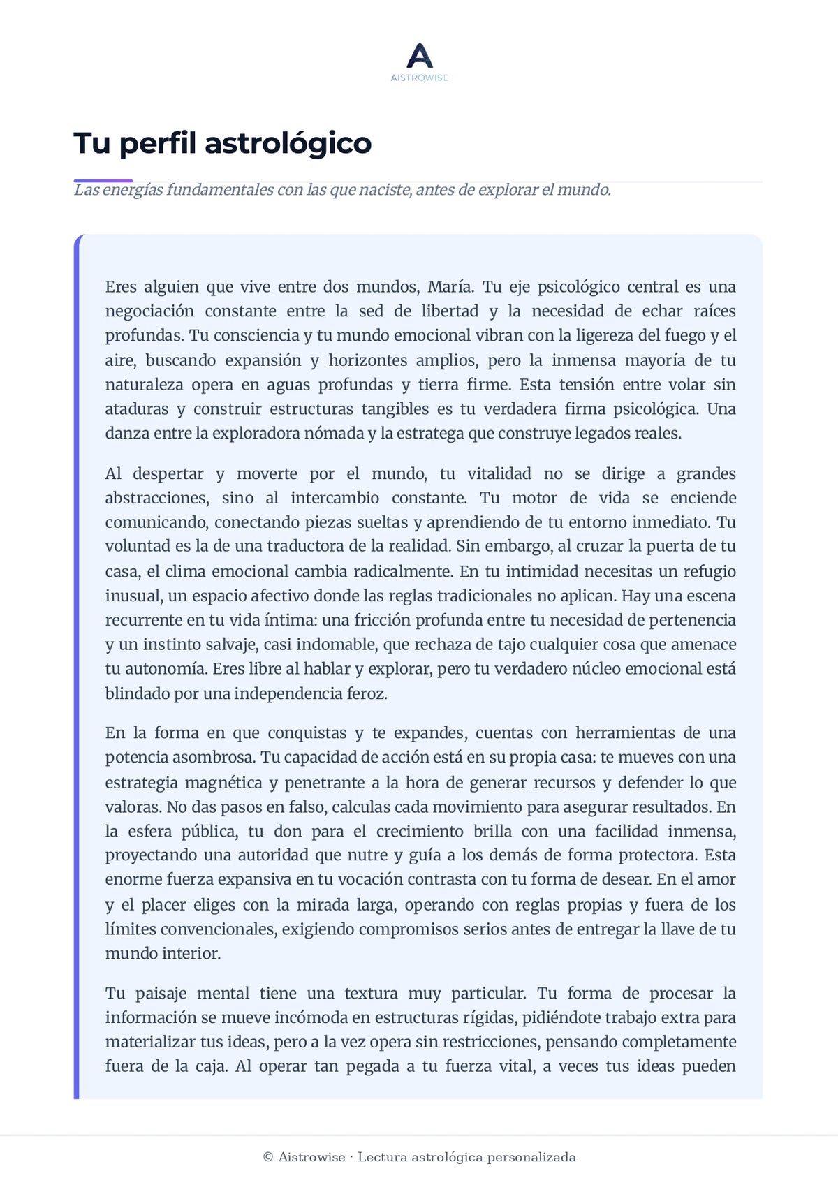 Página 2 del informe de ejemplo