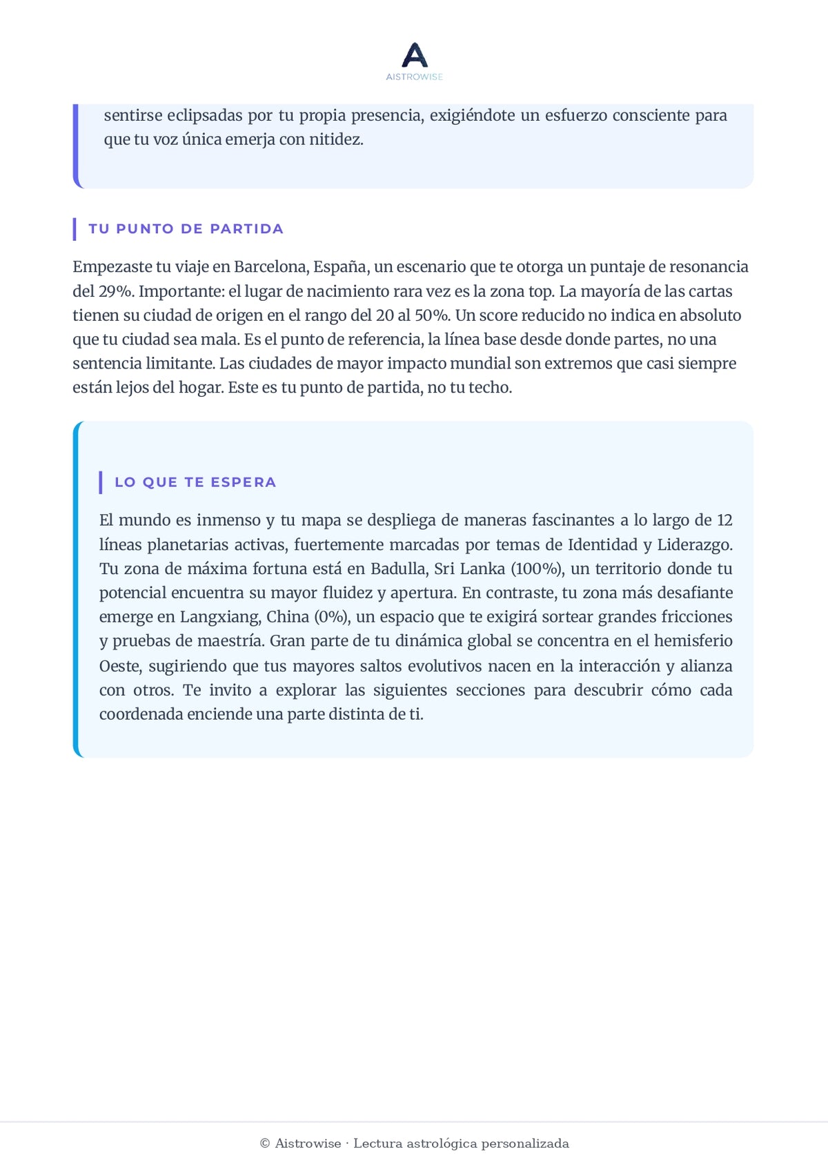 Página 3 del informe de ejemplo