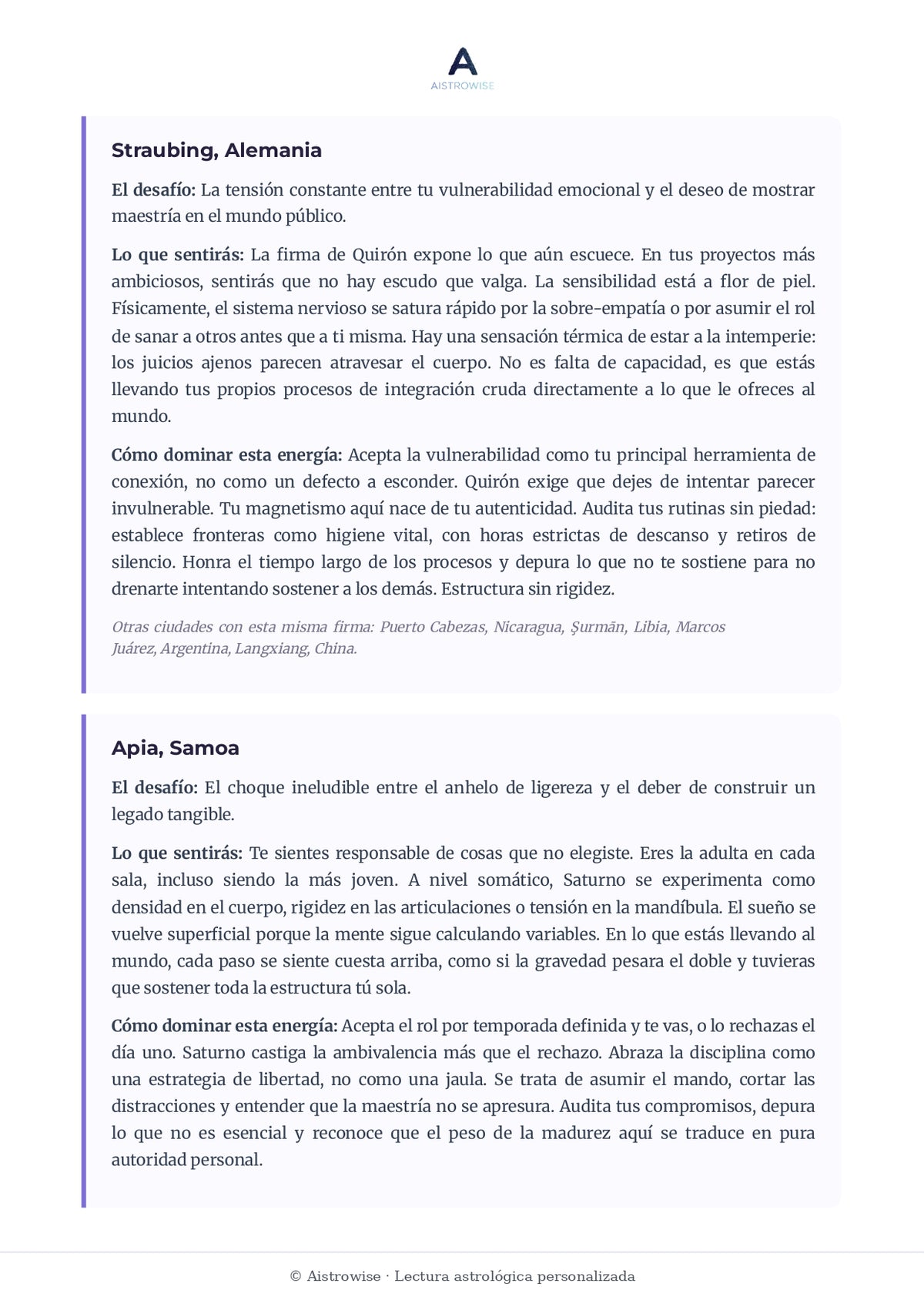 Página 19 del informe de ejemplo