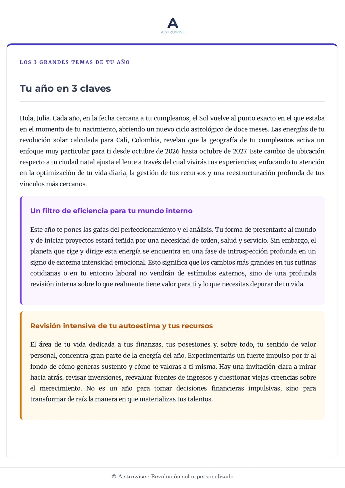 Página 3 del informe de ejemplo