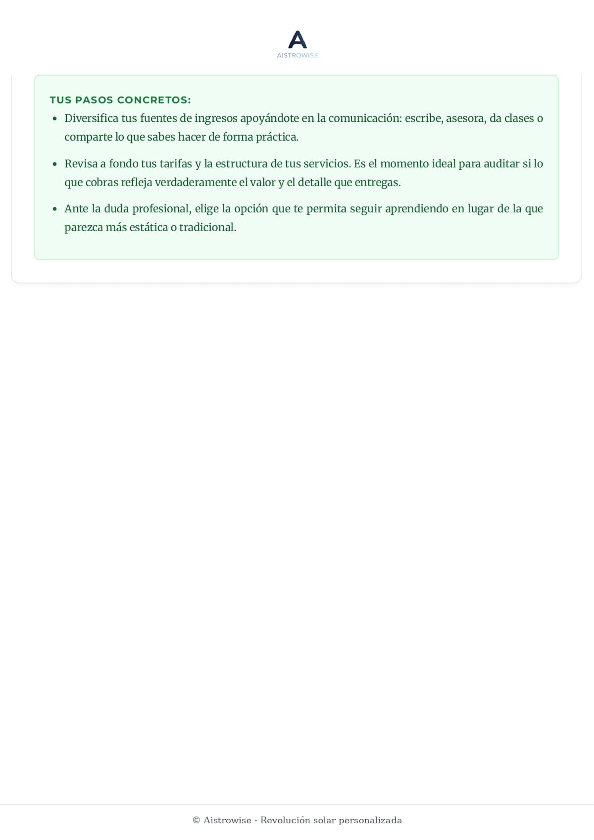 Página 8 del informe de ejemplo