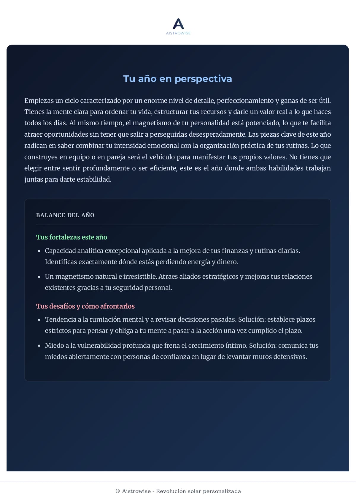 Página 18 del informe de ejemplo