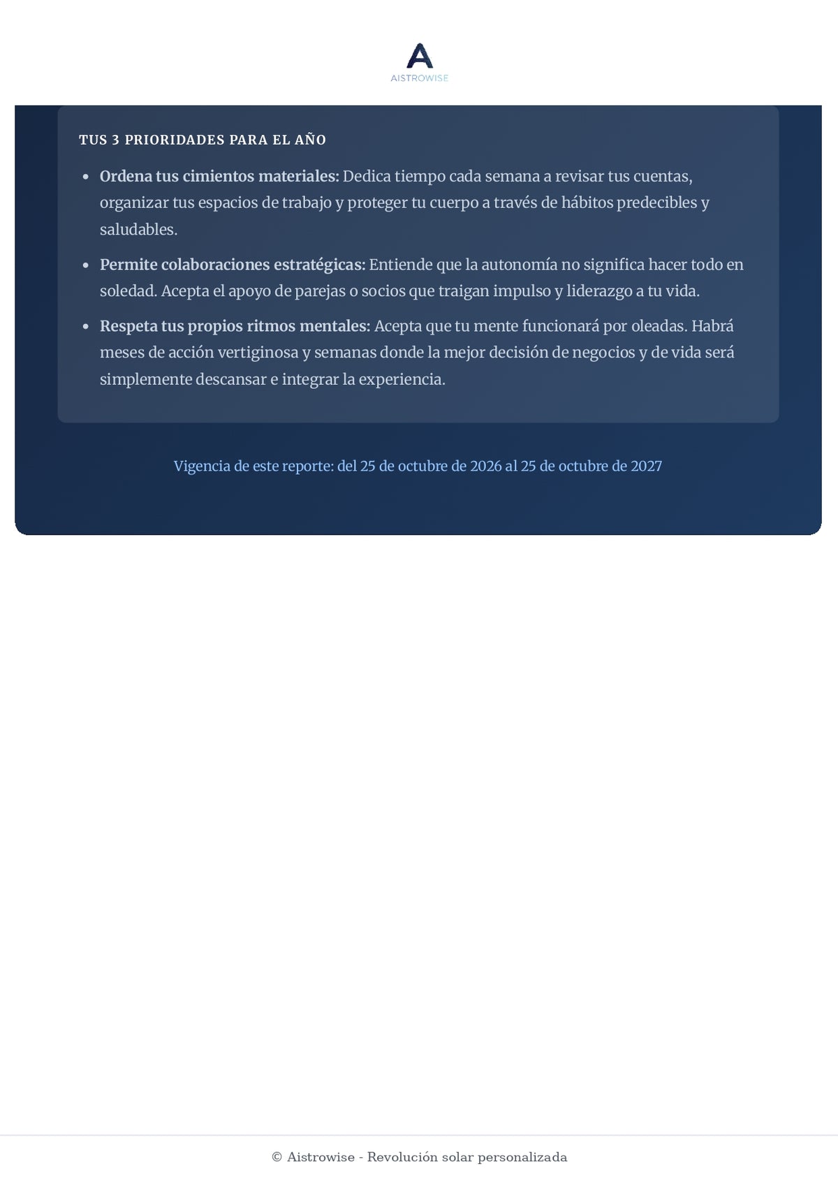 Página 19 del informe de ejemplo